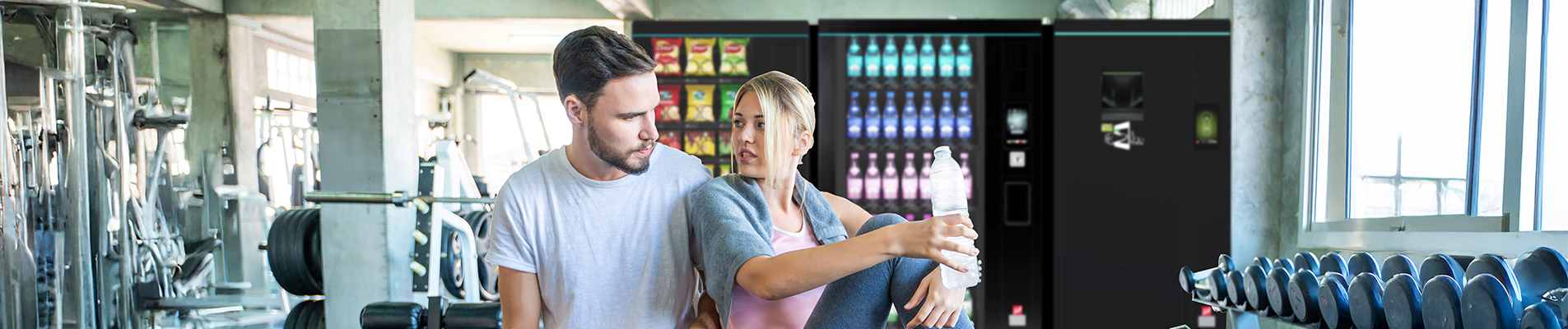 Ein Automat im Fitnessstudio