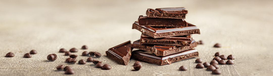 Gestapelte Schokolade