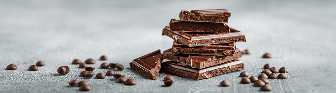 Gestapelte Schokolade