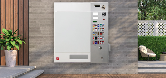 Ein Bild eines Zigarettenautomaten aus 1986